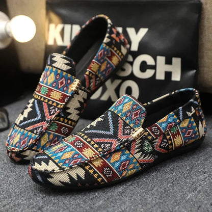 Summer Outdoor Men's Casual Shoes Breathable Man Loafers Lazy Shoes Comfortable Walking Sneakers Non-slip Flats Driving Shoes
