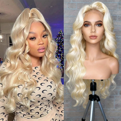 30 40 Inch 13x6 Lace Frontal Wig 613 Blonde Body Wave 13x4 Lace Front Wig Pre plucked Brazilian Human Hair Wigs 200 Density