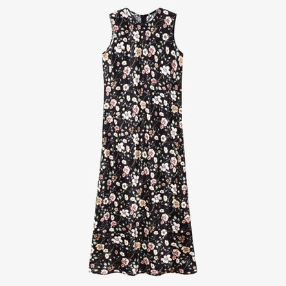 spring summer elegance satin dress + knitted top match set maxi floor length woman clothes
