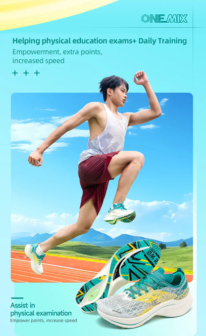 Carbon Fiber Plate Running Shoes Traction Shock Absorption Sneakers Professional Marathon PB Racing Sports Trainers Shoes