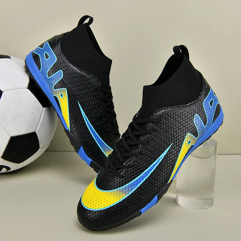 Men Professional Soccer Cleats FG/TF Football Boots Non Slip Breathable Training Shoes Outdoor Match Sneakers Grass Turf Sports