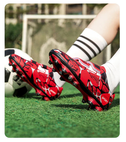 New Men Kids Non-Slip Ultralight Football Boots Professional Cleats Grass Boys Soccer Shoes Match Training Shoes Drop Shipping