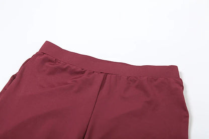 Casual Women 2 Piece Set Classic Tracksuits Solid Long Sleeve Zip-up Hood Tops+Slim Elastic Pants Sporty Concise Outfits