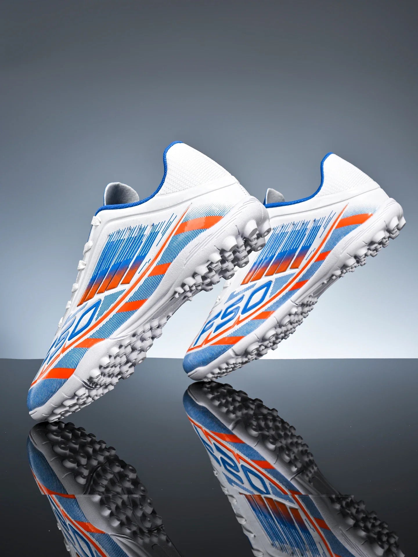 TF Soccer Cleats Men Women Kids PU Synthetic Upper Rubber Outsole Wear-resistant Non-slip Training Shoes