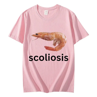 Funny Shrimp Meme T-shirt Unisex Fashion Casual T-shirts Summer Short Sleeve T Shirts Streetwear Women T Shirts