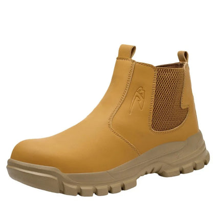 Safety Shoes Steel Toe Work Shoes Men Lightweight Kevlar-Midsole Industrial Work Boots Anti-puncture Protection Tactical Boots