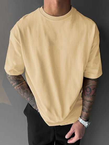 Men's summer 100% pure cotton fashionable casual loose Japanese samurai sword pattern printed round neck short sleeved T-shirt
