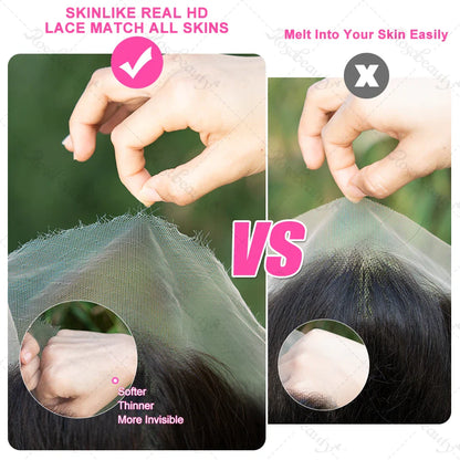 30 40 Inch Straight Human Hair Wigs HD Lace Wig 13x6 Human Hair Bone Straight Lace Frontal Human Hair Wigs For Women