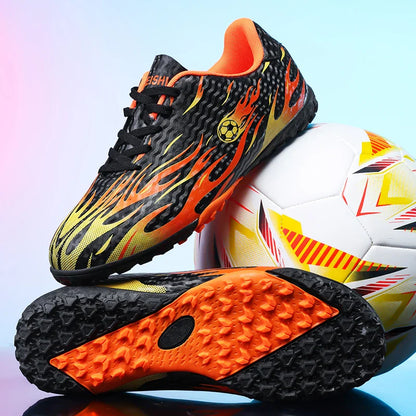 New Kid Match Boys Professional Football Boots Sneakers Soccer Shoes Comfortable Outdoor Match Non-Slip Sports Shoes Unisex
