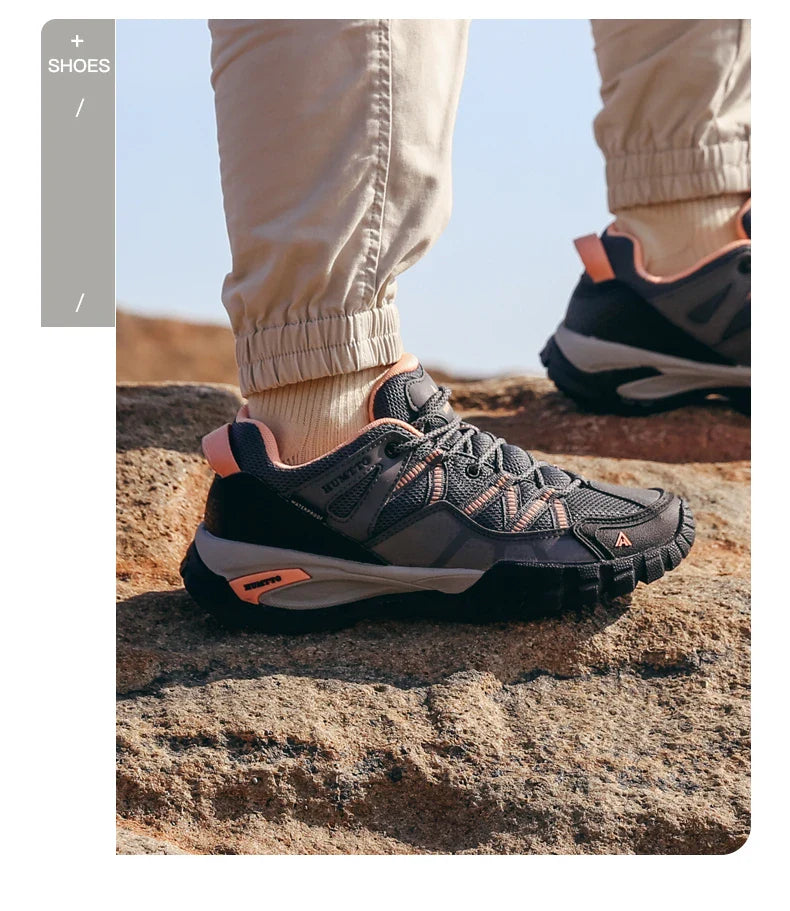 Hiking Shoes for Women Wear-resistant Outdoor Women's Sports Shoes Lace-Up Climbing Trekking Sneakers Woman 110609B