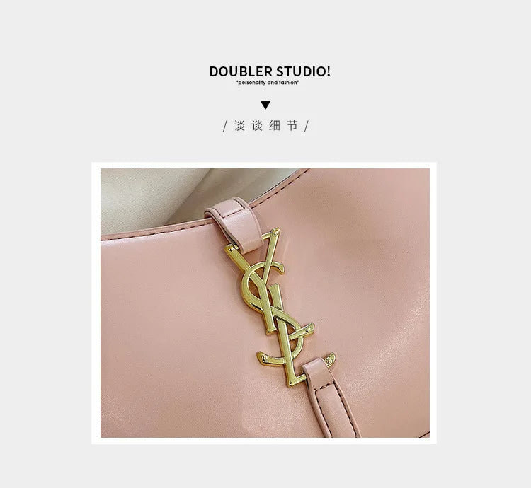 High-end small bag women's new Internet celebrity armpit bag versatile women's temperament baguette bag shoulder bag