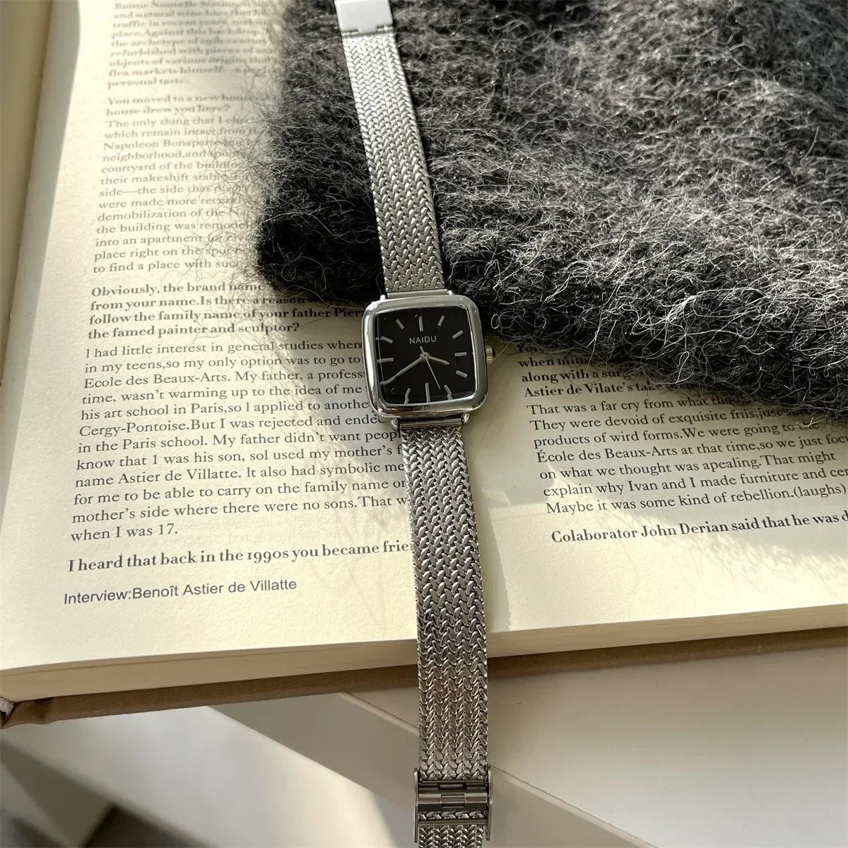 Brand Simple Quartz Watch for Women Retro Luxury Gift Ladies Watches Small Dial Adjustable Stainless Steel Strap Wristwatches