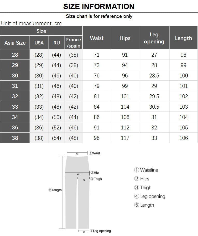 New 98% Cotton Men's Fashion Slim Jeans Stretch Straight Spring Autumn Luxury Denim Trousers Casual Business Pencil Pants