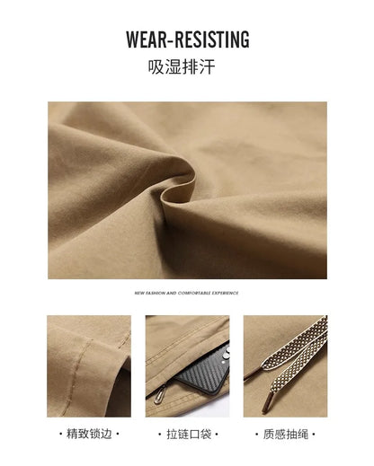 Explosions men's overalls casual pants cotton loose summer thin fashion long pants men's pants.