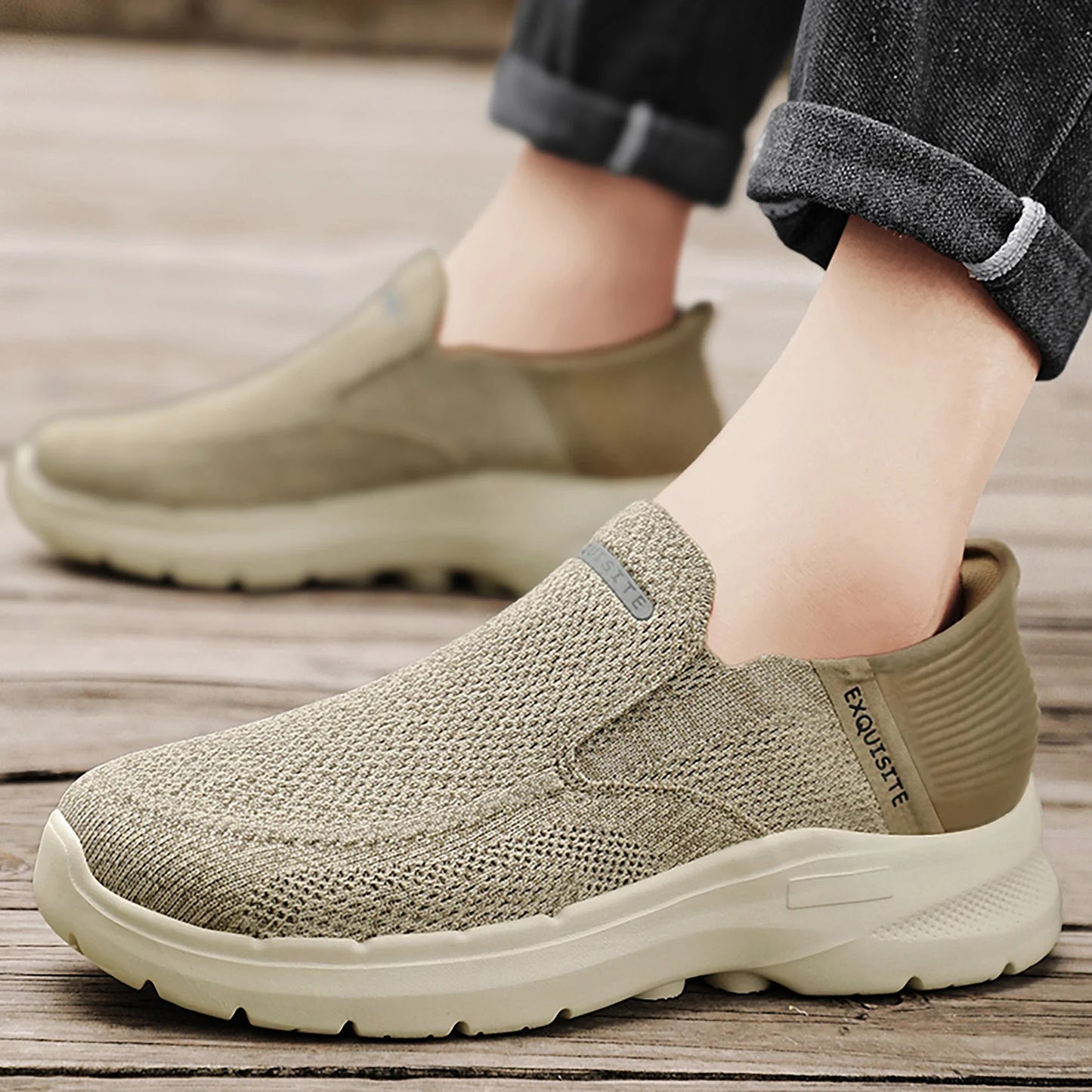 New Summer Breathable Canvas Shoes Men Loafers Slip On Sneakers Fashion Casual Men Shoes Lightweight Flats Men Driving