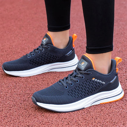 New Running Shoes Men's Casual Lightweight Designer Mesh Sneakers Male Outdoor Breathable Lace-Up Sports Walking Shoes