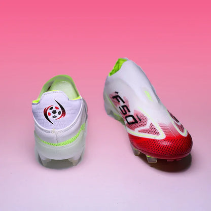 Pro Without-lace F50 Mens Soccer Shoes Boys Training Non-Slip Turf Soccer Cleats TF/FG Football Sneakers Chuteira Campo 35-45