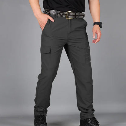 Cargo Pants Men Summer Tacitcal Casual Trousers Waterproof Quick Dry Multi Pocket Pant Male Work Outdoor Joggers Running 5XL