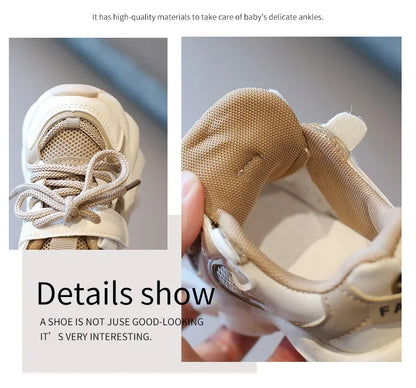 Fashion Children's Sports Shoes Student Mesh Breathable Running Shoes Kids Non-slip Basketball Shoes for Girls and Boys Outdoor