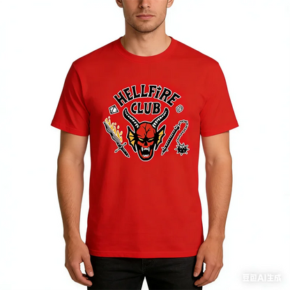 Hot Selling Fashion New Men's T-shirt 3D Wild Devil Style Printed Short Sleeve Tops Casual Men's and Women's Large Siz Clothing
