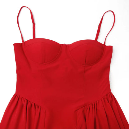 Summer Party Dresses 2025 New Arrivals Fit and Flare Elegant Midi Dress Red Night Date Dress