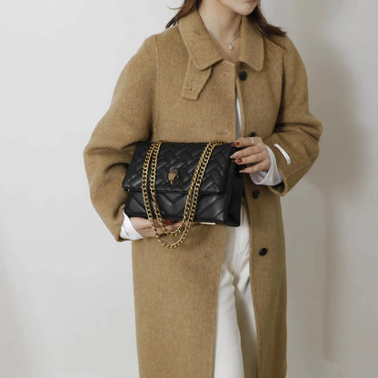 2026 New Chain Bag Textured Rhombus Embroidery Thread Single Bag Versatile Single Shoulder Crossbody Hot Selling Women's Bag
