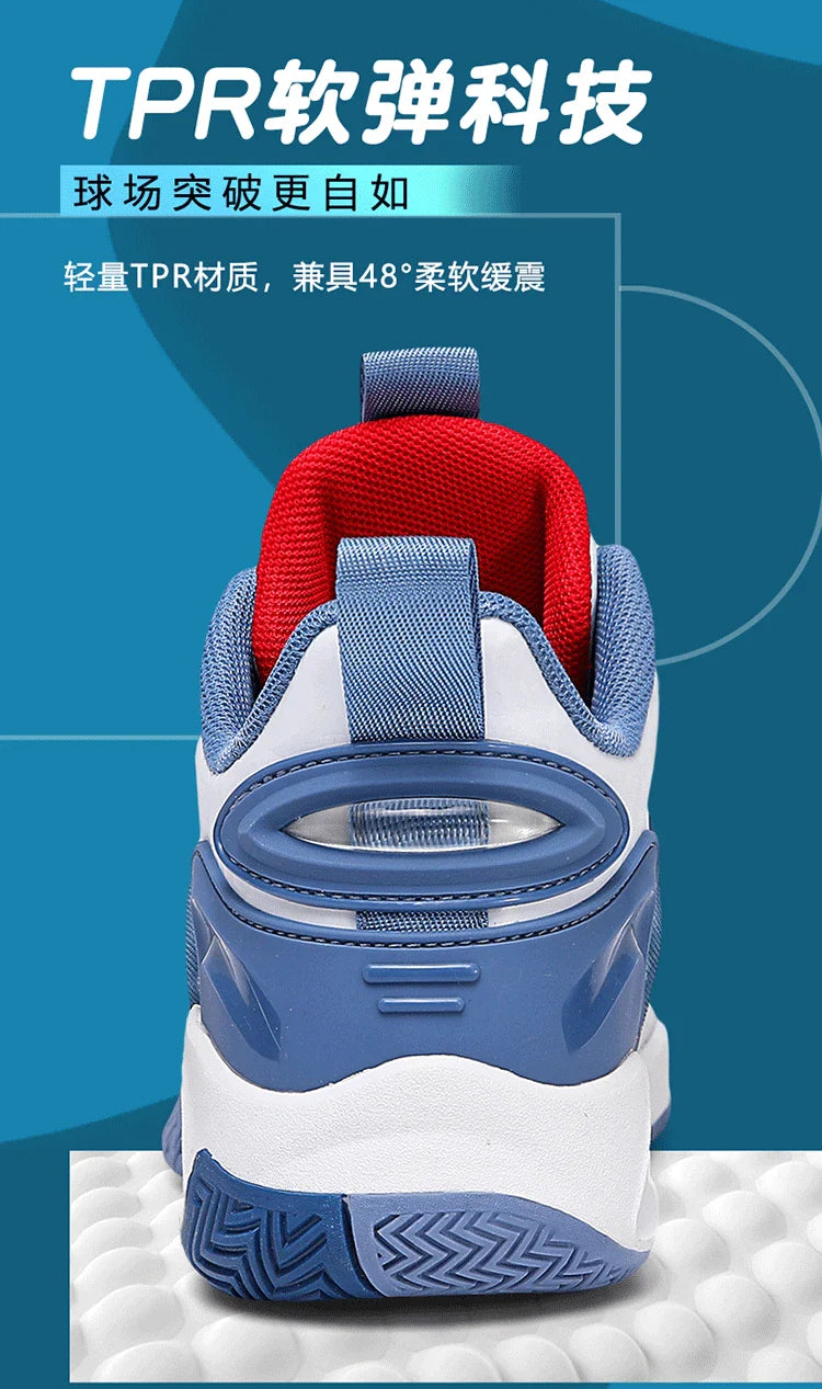 New Children's Basketball Shoes Mesh Breathable Sports Shoes For Teenagers Non-Slip Wear-Resistant Basketball Sneakers Kids