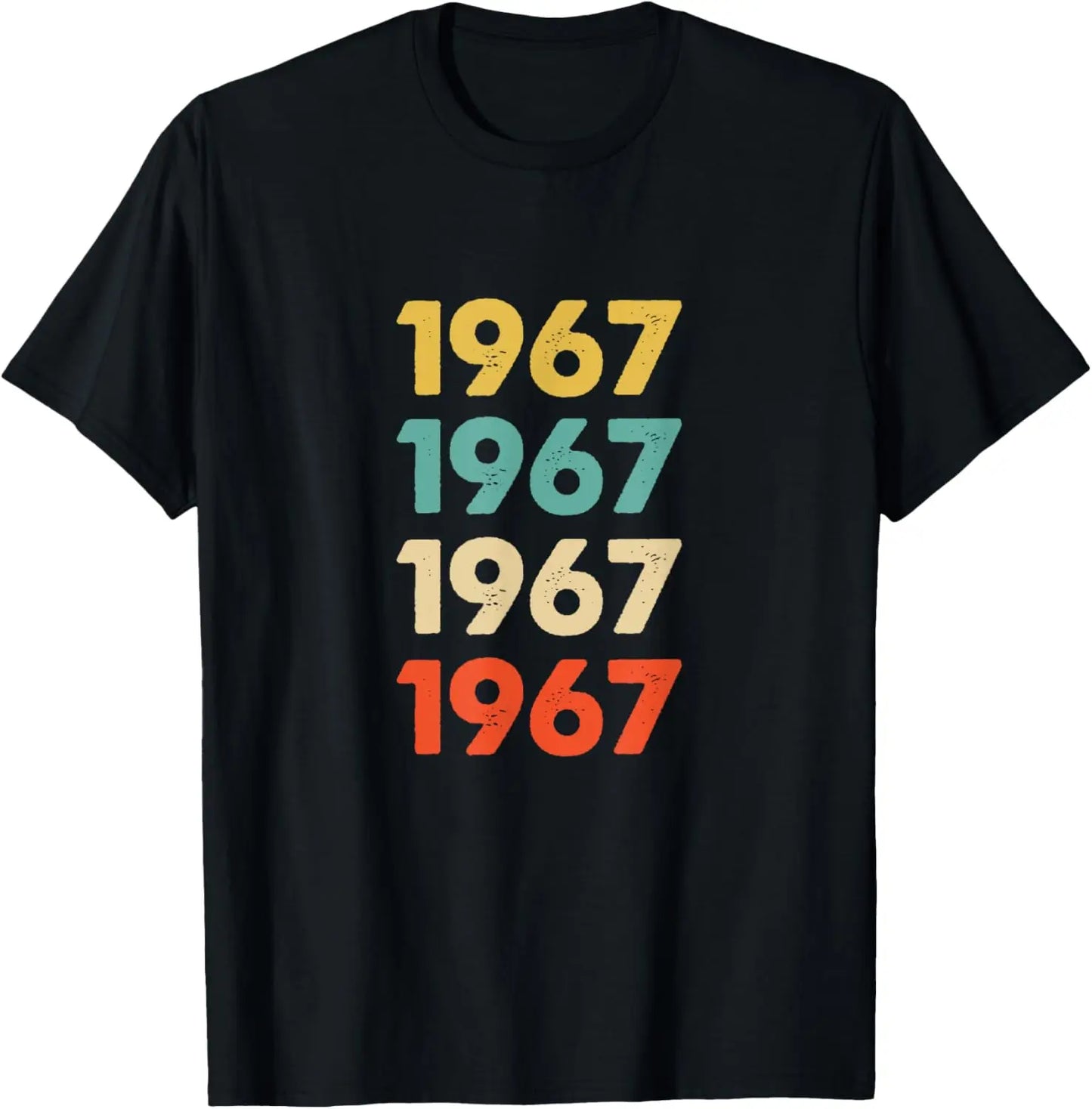 Vintage 1967 58 Years Old Men Women 58th Birthday Gifts T-Shirt Casua Personalized Clothing Graphic T Shirts Ropa Hombre