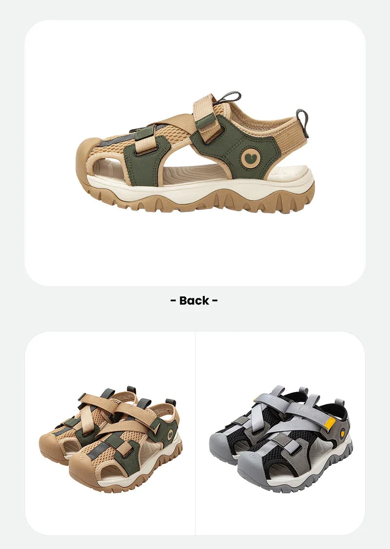 Water Shoes Boys and Girls Mesh Non-Slip Anti-Fall Lightweight Cushioned Sports Sandals Summer for Outdoor Play
