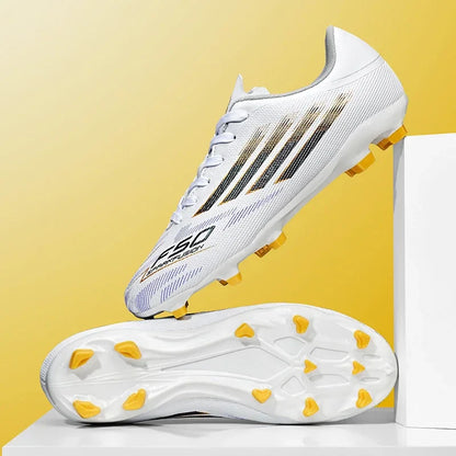 New Men Professional Football Boots Non-Slip TF/FG Boys Sneakers Match Soccer Shoes Ankle Comfortable Sports Shoes Unisex