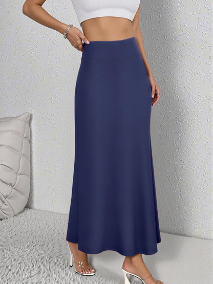 Women Midi Skirt High Waist A line Flowy Hem Breathable Material Perfect for Fashion Shoots Casual Streetwear Daily Errands