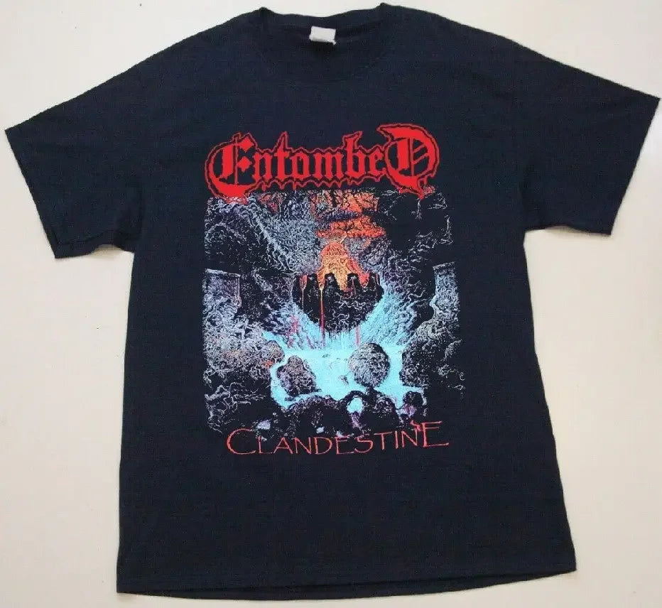 Entombed Clandestine T-Shirt Fan Tee, Unisex T-Shirt, Best Gift For Men Women