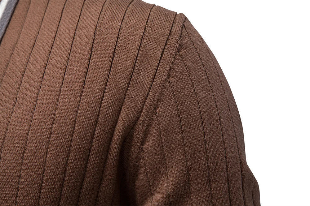 Men's Polo Shirt 100% Cotton Soft Skin Friendly Solid Color Collar Elegant Casual Old Money Style Men Clothing