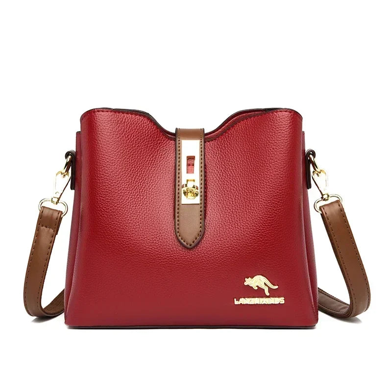 New High-quality Large Capacity PU Classic Women's Shoulder Bags 2025 Fashion Concise Light Luxury Versatile Style Crossbody Bag