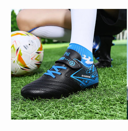 New Children Soccer Boots Sports Society Field Boy Football Shoes Futsal Fast Indoor Sneaker Original Ankle Cleats Football Boot