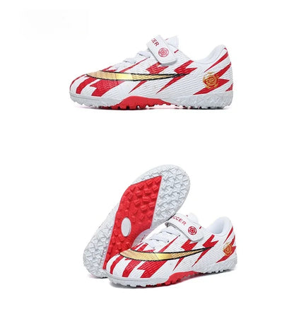New Kids Soccer Shoes TF School Football Boots Boys Girls Cleats Grass Sneakers Child Outdoor Athletic Training Sports Footwear