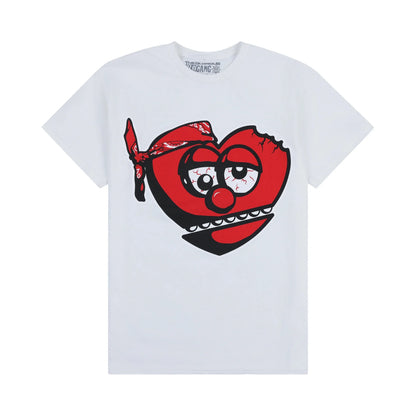 Glogang Men's Trendy Short-Sleeve T-Shirt Fashionable Street Style Harajuku Style Y2K Crew Neck Short-Sleeve Pure Cotton T-Shirt