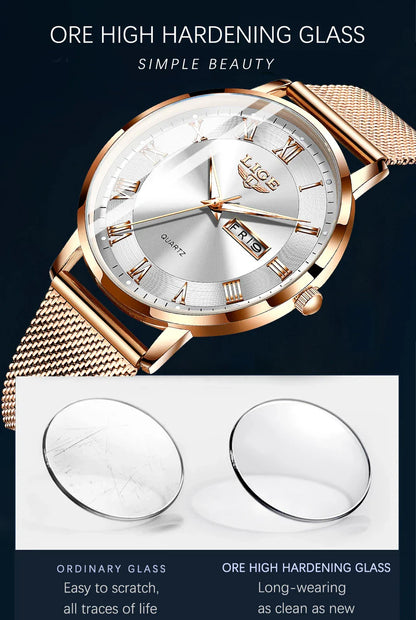 2024 New Watch Women Luxury Watches Ladies Creative Steel Women's Bracelet Watches Female Waterproof Clock Relogio Feminino