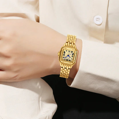 2026 Fashion Women Watch Calendar Stainless Steel Luxury Ladies Quartz Watches Business Female Clock (Without Box）