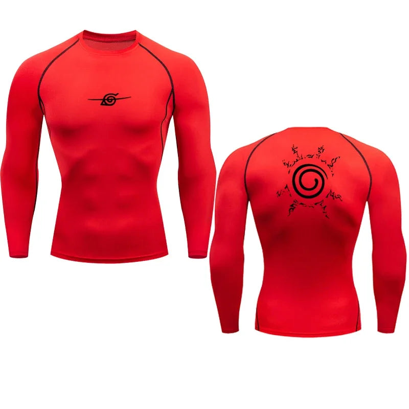 anime esporte secagem rápida ginásio tshirts fitness topos t verão outono masculino