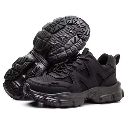 New Women Safety Shoes Anti-smash Anti-puncture Work Shoes Breathable Lightweight Work Sneakers Indestructible Women Shoes Boots