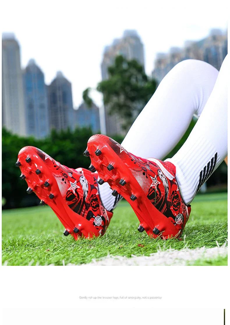 New Youth Soccer Shoes Kids Football Boots Professional Training Non-Slip Indoor Outdoor Futsal Cleats Sneakers Breathable 28-39