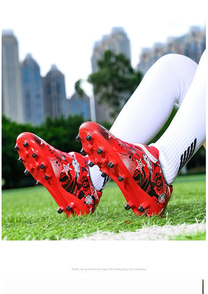 New Youth Soccer Shoes Kids Football Boots Professional Training Non-Slip Indoor Outdoor Futsal Cleats Sneakers Breathable 28-39