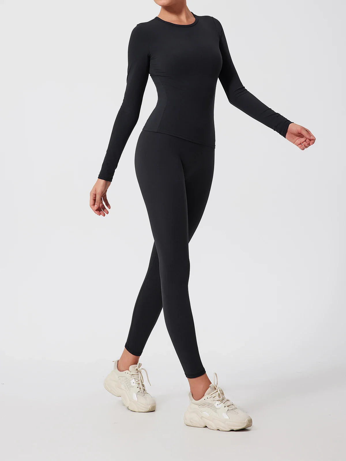 2Pcs Sets Gym Clothes Sports Outfit Suit Women Outdoors Workout Tights Set Yoga Wear Female Running Training T-Shirt