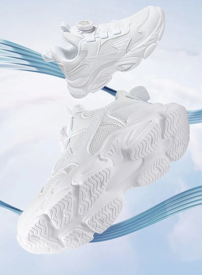 Children's Basketball  Sports Shoes Breathable Student White School Walking Shoes Anti-skid Boys Girls Casual Running Sneakers