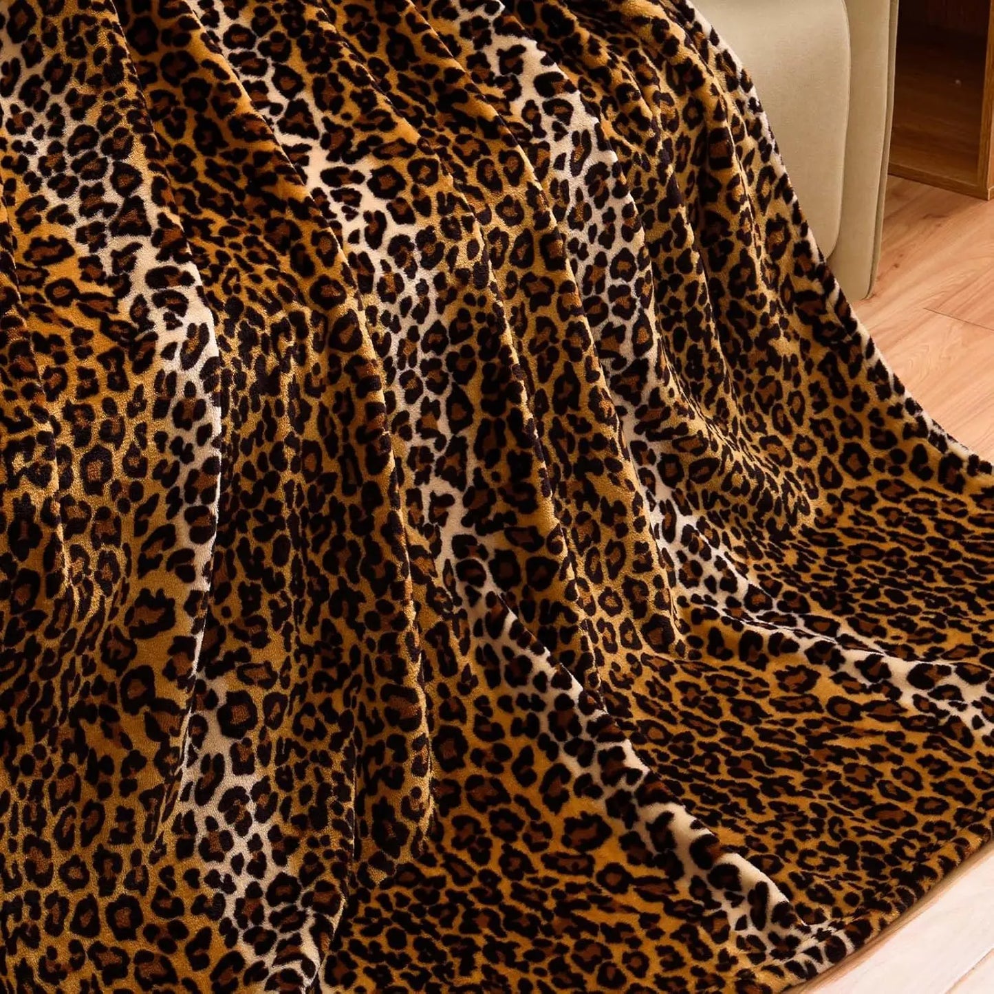 1PC Throw Checkerboard Black and Orange Flannel Blanket for Couch Bed Sofa Cozy Comfy Warm Halloween Decor for All Season
