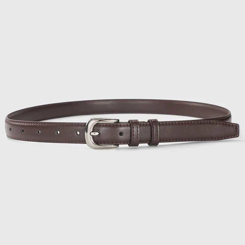 1pcs Women's Thin Waist Belt All-Match Style Fashionable And Simple Women's Belt With Jeans