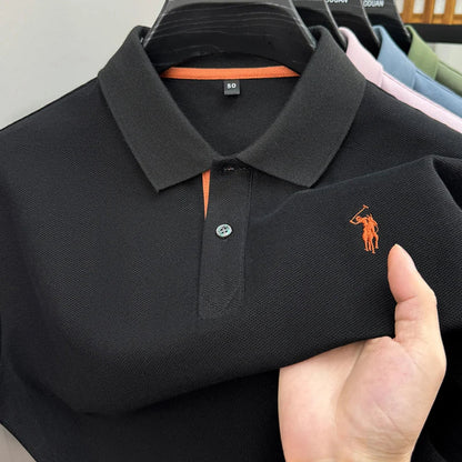 Luxury brand 100% cotton short sleeve polo shirt summer new trend Paul pony embroidery T-shirt business golf casual men's wear