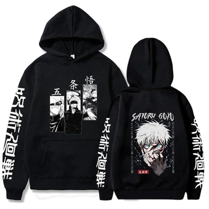 Latest anime printed hoodie spell battle hoodie Harajuku autumn and winter streetwear tiger cane Yuren casual hoodie