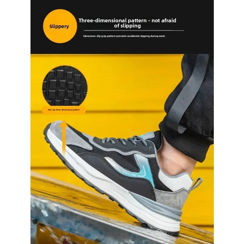 Safety Shoes with Steel Toe Caps Odor Prevention and Protection Shoes Insulated Shoes  Breathable Labor Protection Shoes